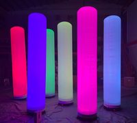 Colonne gonflable colorée Offre Spéciale de LED, annonçant la lampe gonflable pour la décoration