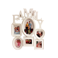 Hot2-Color (noir et blanc) 4x6 cadre photo acrylique ensemble cadre photo en plastique en gros pour la famille et les amoureux