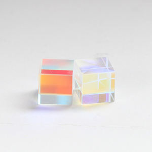 맞춤형 레인보우 K9 유리 큐브 프리즘 광학 코팅 복합 컬러 빔 스플리터 장식용 굴절 프리즘 - Product Image 3