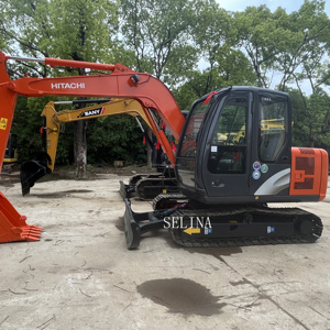 Excavatrice Hitachi Zx 60 d'occasion de 6 tonnes importée du Japon avec peu d'heures de travail - Product Image 4