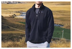 Felpa da <span class=keywords><strong>Uomo</strong></span> BAPA con Mezza Zip e Collo Alto - Logo Ricamato - Product Image 2