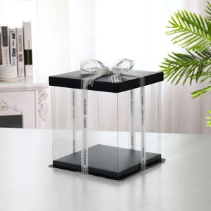 10inch Wholesale High Quality Transparent Wedding Party Single Layer Cake <b>Box</b> - Product Image 6
