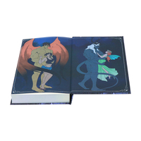 Impression de livres reliés personnalisés avec bords holographiques, bords pulvérisés, édition spéciale, reliure cartonnée, impression UV sélective
