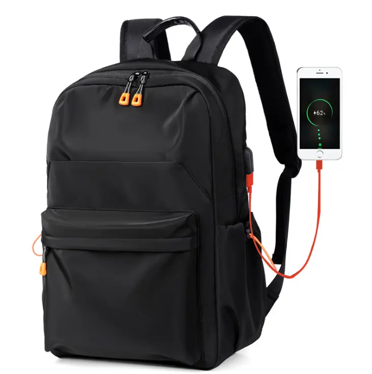 Mochila masculina impermeável, mochila masculina feita em tecido impermeável com entrada para carregador usb e ideal para transportar laptops