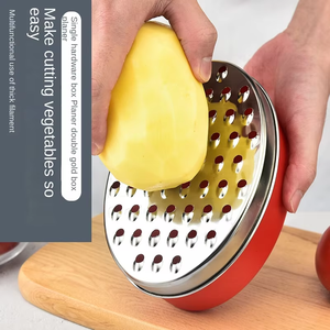 <span class=keywords><strong>Râpe</strong></span> à fromage <span class=keywords><strong>manuelle</strong></span> multifonctionnelle en acier inoxydable de qualité cuisine avec récipient de stockage - Product Image 2