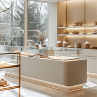 DI HAO Premium Gewerbliche Bäckerei-Vitrine Intelligente Temperaturkontrolle Robuste Konstruktion LED-Beleuchtung Braune Ausstellungsvitrine