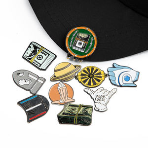 Marqueurs de balle de golf personnalisés en gros, directement de l'usine, moulage de précision, marqueurs de club de golf avec logo imprimé, marqueurs de balle de golf en forme de pièce de monnaie - Product Image 5