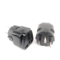 Adaptor steker perjalanan jenis H soket Universal 3 Pin bulat 10A Adaptor steker untuk steker Israel steker konversi pengisi daya
