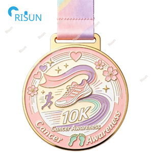 Medallas Personalizadas para Corredores de la Carrera Virtual de 10K Nature Island <span class=keywords><strong>Fiesta</strong></span> Mini Maratón, Medalla Personalizada para Corredores de 10K - Product Image 3