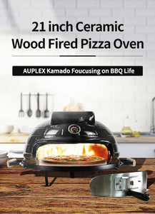 Four à pizza en céramique Auplex Classic Bricks Texture, pour table de restaurant, mobile, intérieur/extérieur, au feu de <span class=keywords><strong>bois</strong></span> - Product Image 4