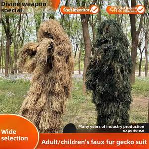 HP Realistic Breathable CS Outdoor Training PUBG Camouflage Clothing Unisex Acrylic Ghillie <b>Suit</b> for - Product Image 2