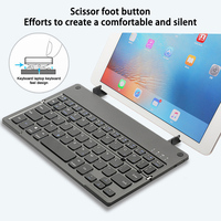 Mouse lipat portabel nirkabel, tetikus & Keyboard Kombo tata letak hitam, antarmuka USB kondisi baru 3 perangkat untuk Laptop ponsel iPad