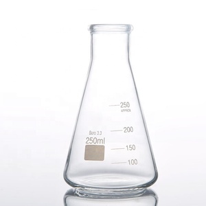 Tiandi Lab Factory Frasco cónico de boca estrecha de vidrio de 250ml Frasco Erlenmeyer - Product Image 2