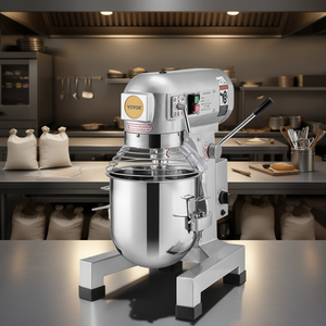 Impastatrice Professionale da Banco 10L 550W 3 Velocità con Ciotola in Acciaio Inox per Ristoranti - Product Image 2