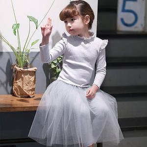 Vêtements de mode en gros, sweat-shirts pour enfants en dentelle à volants - Product Image 5