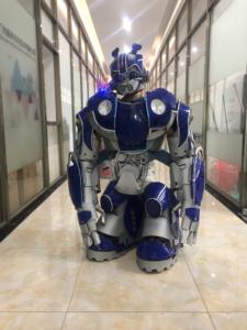 Nanchi Promotion pas cher portable Performance Costumes noël enfants vacances fête accessoires bleu enfants Robot Cosplay Costumes - Product Image 3