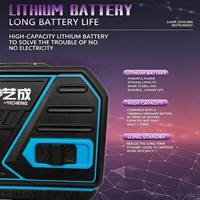 Niveau laser rotatif sans fil professionnel YICHENG 360° vert auto-nivelant avec batterie Li-ion, garantie 1 an pour l'extérieur