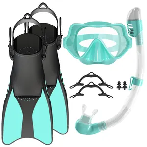 Professional Factory Supply Diving Scuba Mask Diving Equipment Snorkel And Mask Set with Fins For Adult