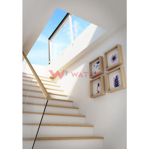 Chất lượng cao cơ giới mái bằng phẳng Skylight với khung nhôm kính không thấm nước cửa sổ mái cho sân thượng truy cập - Product Image 3