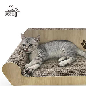 Op Voorraad Duurzaam Aangepast Ontwerp 2 In 1 Modern Milieuvriendelijk Kattenkrabber Golfkarton Loungebed - Product Image 3