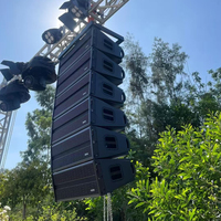 Boutum I-4000PP Haut-parleurs actifs en ligne à double woofer de 10 pouces étanches en néodyme 135 dB