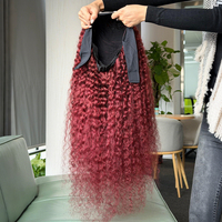 Perruques brésiliennes de luxe en cheveux humains vierges, fabriquées à la machine, sans colle, résistantes à la chaleur, avec double ligne de cheveux naturelle, vente en gros
