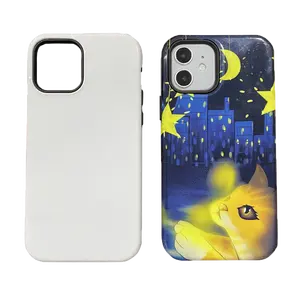 Film d'emballage en polymère 3D brillant à sublimation pour iphone, coque de téléphone portable, résistante, 12/12 pro