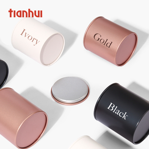 Tianhui Round Metal <strong>Tea</strong> <strong>Caddy</strong> Empty Matcha Powder <strong>Tea</strong> <strong>Tins</strong> Packaging Containers - Product Image 2