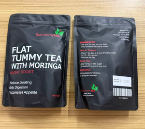 ชาแฟลตทัมมีสตี ชาลดหน้าท้องผสมมะรุม สำหรับกลางคืน บรรจุภัณฑ์สุญญากาศ 20-30 กรัม ชาลดน้ำหนักไม่มีคาเฟอีน สำหรับผู้ใหญ่ ผู้หญิง - Product Image 4