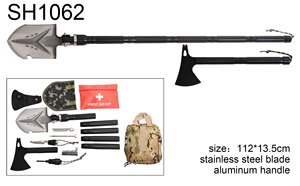Multifunktions Tactical Survival Schaufel Beil <span class=keywords><strong>Mutitool</strong></span> Für Camping Wandern Tragbare Schaufel Kit - Product Image 2