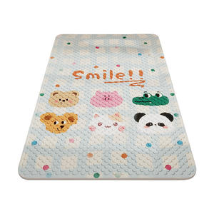 พรมห้องน้ำลายพิมพ์รูปท้องฟ้า รูปทรงสี่เหลี่ยมผืนผ้า ผลิตจาก PVC กันลื่น ลายการ์ตูน สำหรับเด็ก ใช้ปูพื้นห้องอาบน้ำ ฤดูร้อน ปี 2025 - Product Image 5