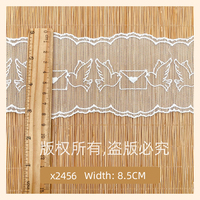 Nouvelle dentelle originale en forme de cœur de pigeon brodée, dentelle pour robe de femme, accessoires de robe de mariée, dentelle soluble dans l'eau en soie de lait