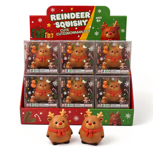 Peluche de renne de Noël rembourrée de farine, fabriquée en matériau TPR - Product Image 2