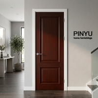 Armoire de chambre en bois massif avec cadre sculpté en noyer foncé, unité murale complète