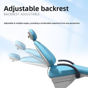 Fauteuil <span class=keywords><strong>dentaire</strong></span> électrique en cuir microfibre certifié CE pour traitement oral complet - Product Image 2