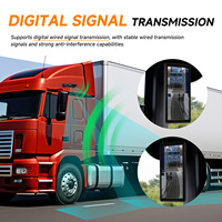Caméra de recul numérique Podofo 10,36'' avec moniteur filaire IPS IP68 étanche, vision nocturne BSD + 4 caméras pour camions, bus, camping-cars, ODM