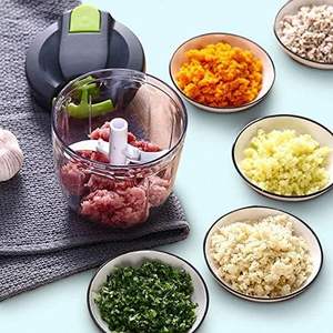 En gros, Ustensile de cuisine multifonctionnel en plastique pour la maison : Trancheuse à légumes, Robot culinaire pour aliments complémentaires, Presse-ail manuelle pour viande - Product Image 2