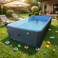 Piscine gonflable Drop Stitch en PVC haute rigidité pour vente en gros, avec pompe, idéale pour jardin et fêtes en extérieur