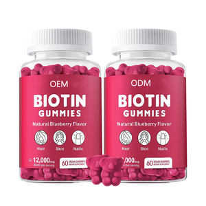 Gummies de collagène OEM ODM avec <span class=keywords><strong>biotine</strong></span> pour la croissance des cheveux, de la peau et des ongles – Complément vitaminique beauté - Product Image 1