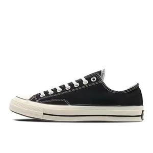 Zapatillas bajas de lona con punta redonda y cordones, estilo casual deportivo de los años 70, sin cordones, tallas grandes disponibles. - Product Image 1