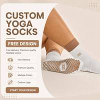 Chaussettes de yoga pour femmes, design personnalisé, couleurs variées, chaussettes de Pilates respirantes, écologiques, séchage rapide, en coton, pour le sport, chaussettes antidérapantes pour jeunes