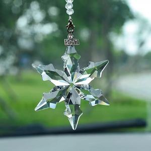 Adorno Navideño para Exteriores en Oferta, Regalos de Navidad, Regalos de Boda, Cristal Colgante para Espejo de Coche, <span class=keywords><strong>Copo</strong></span> de Nieve de Cristal - Product Image 4