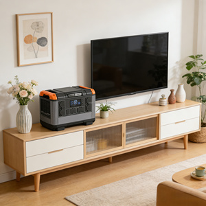 Estación de energía con enchufe europeo de 2400W 2000W 2000Wh LiFePO4 de onda sinusoidal pura para camping y uso en cabañas fuera de la red - Product Image 3