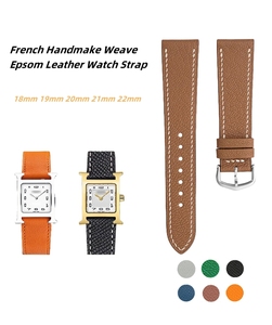 Jettda nhà máy bán buôn <span class=keywords><strong>handmade</strong></span> chính hãng Epsom Dây đeo bằng da với xe-tier Pin khóa không thấm nước 2.9mm Độ dày ban nhạc đồng hồ - Product Image 3