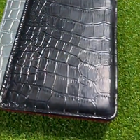 JMS Factory Custom logo semplice in pelle sintetica classico portacarte Golf con nuovissima alta qualità