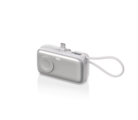 Banco de Energía Portátil Estilo Cápsula de 10000mAh para Reloj y Teléfono Inteligente, Carga Rápida PD de 22.5W, Carga Inalámbrica, Logotipo Tipo-C Personalizable