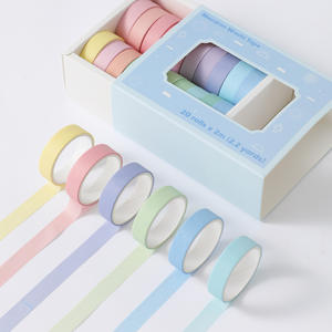 Washi Tape Set, Fitas Washi Coloridas e de Cor Sólida para Adesivo Decorativo Scrapbooking, Journaling, Artesanato DIY, Decoração - Product Image 4