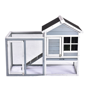 <span class=keywords><strong>Cages</strong></span> modernes d'extérieur pour petits animaux, en bois, pour lapins et hamsters, avec plateau coulissant, écologiques et imperméables - Product Image 1