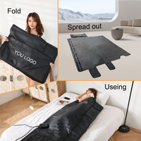 Couverture chauffante professionnelle Lingvita en cuir PU, 1 zone de chaleur, 600W, avec télécommande pour salon de beauté