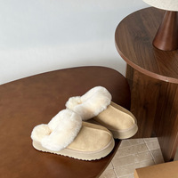 Chaussures d'hiver en peluche pour femmes, style rétro allemand, chaussures d'entraînement, tige en tissu, semelle souple antidérapante, polyvalentes, bottes de neige décontractées pour les mamans